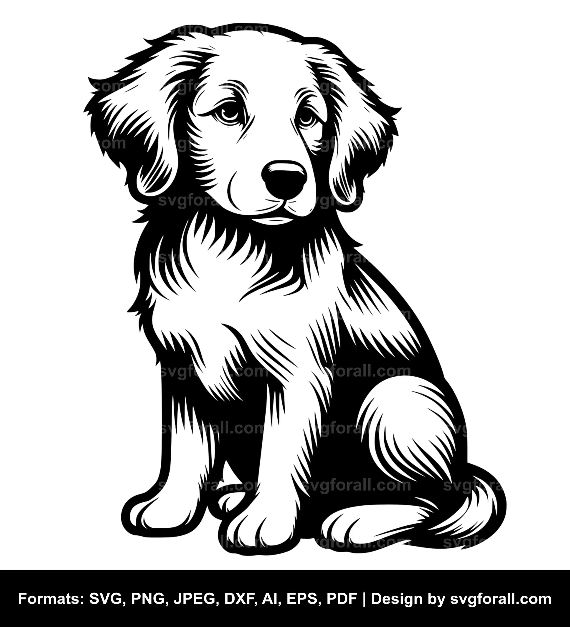 Sitting Dog Cricut SVG