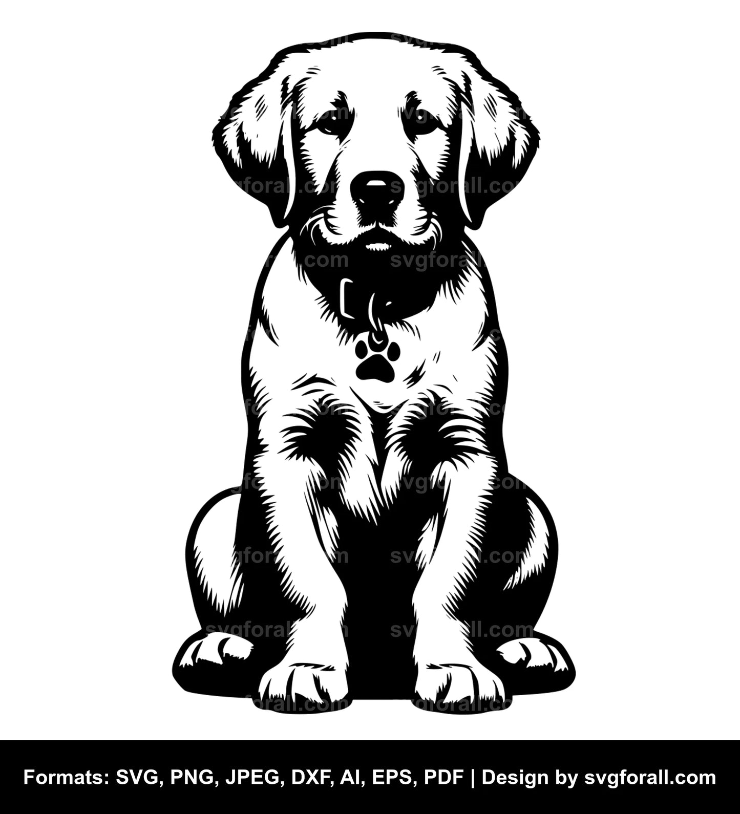 Sitting Dog SVG