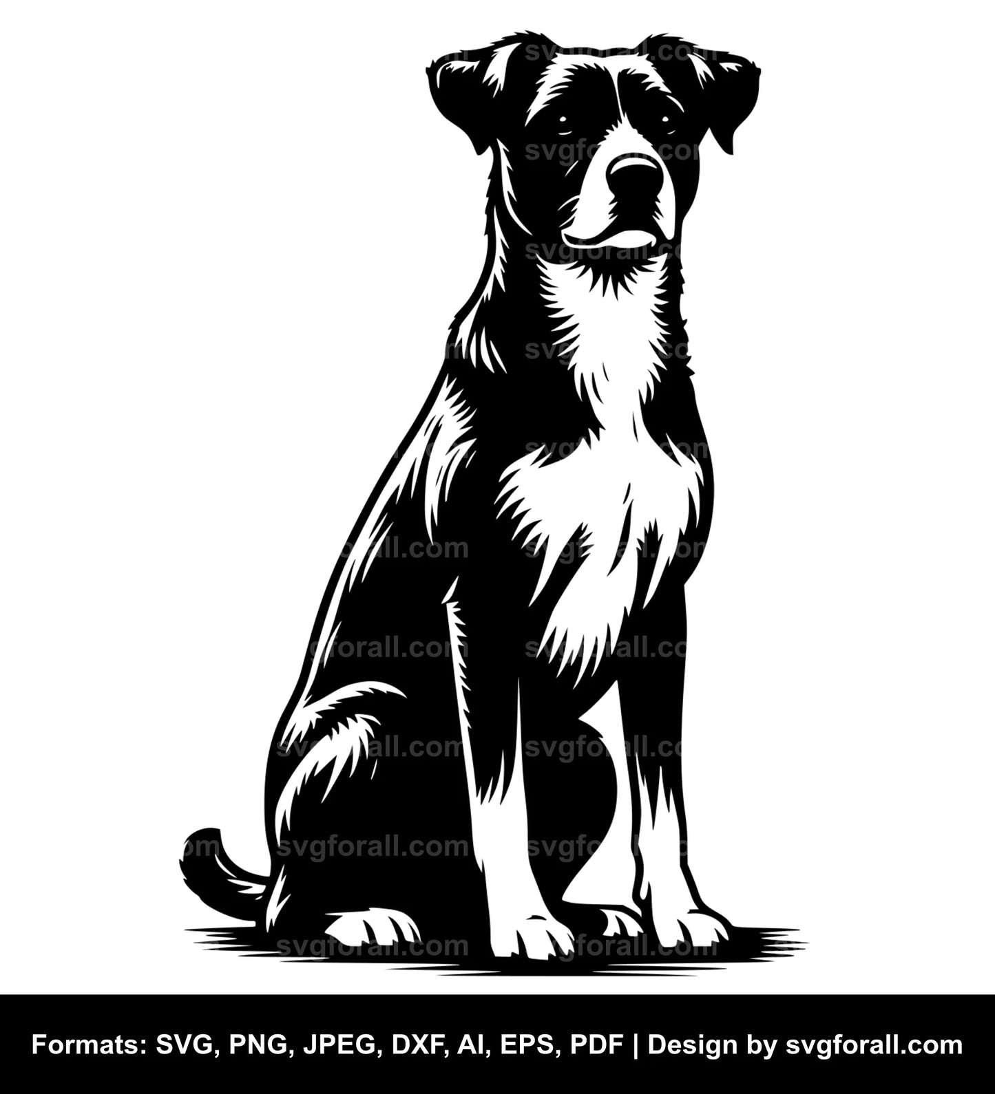 Sitting Dog SVG PNG