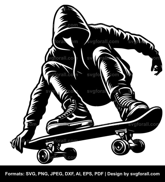 Skateboarding SVG