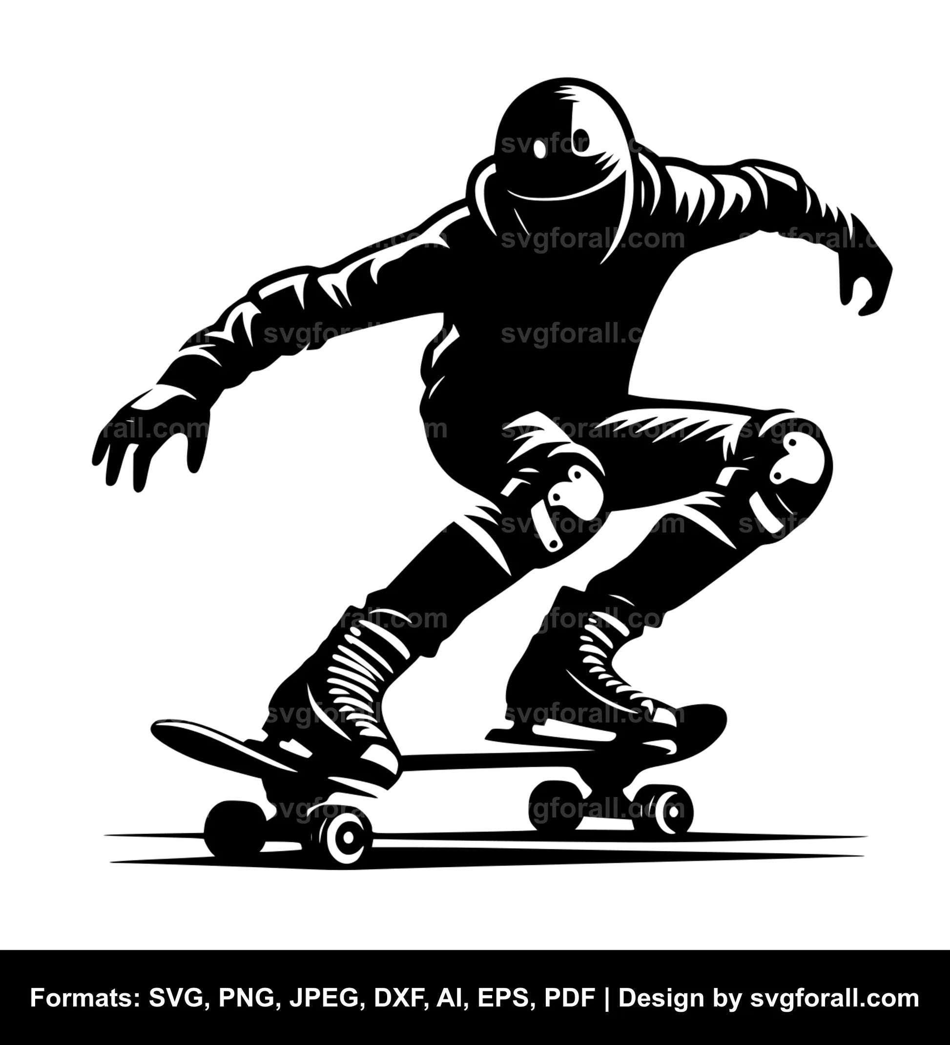 Skateboarding Vector SVG