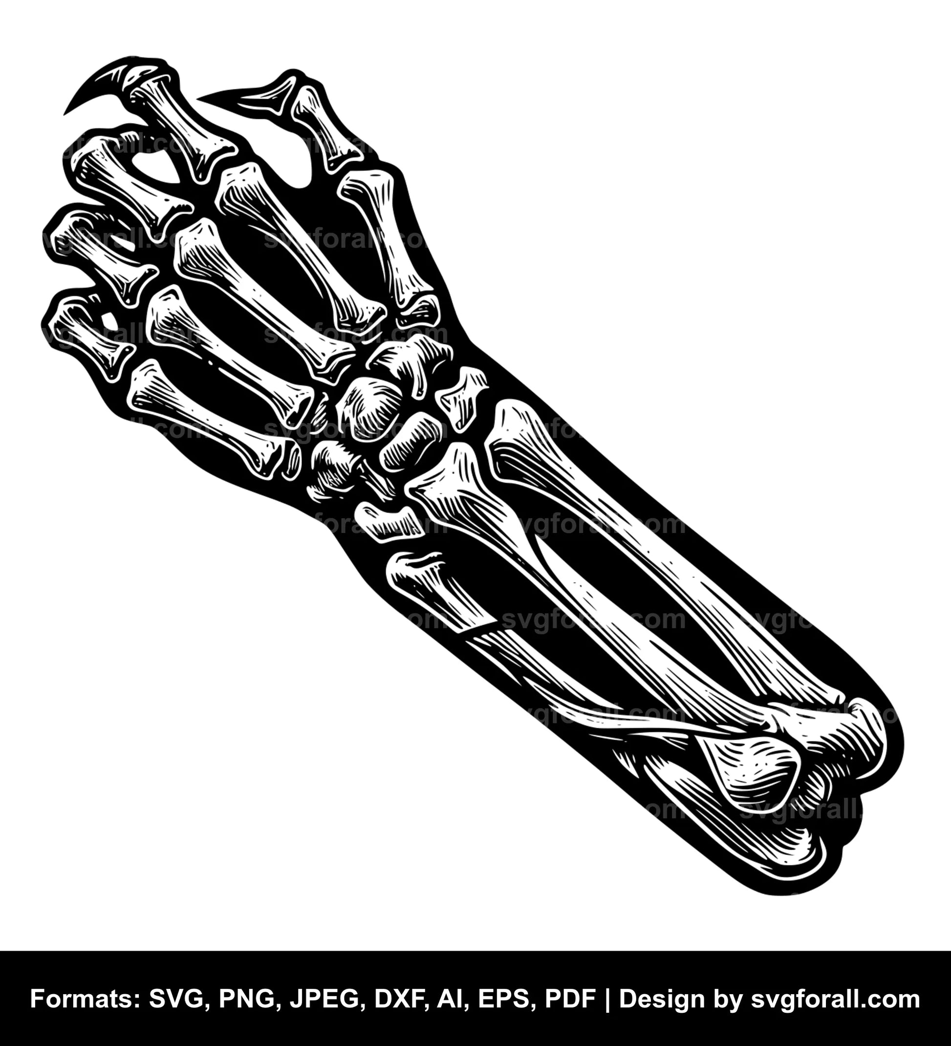 Skeleton Arm SVG File