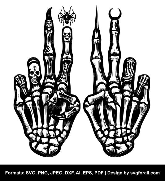 Skeleton Finger SVG PNG