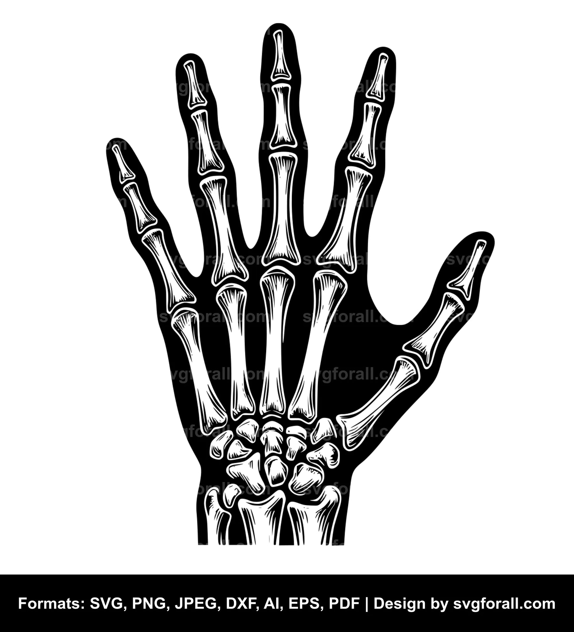 Skeleton Hand Cricut SVG