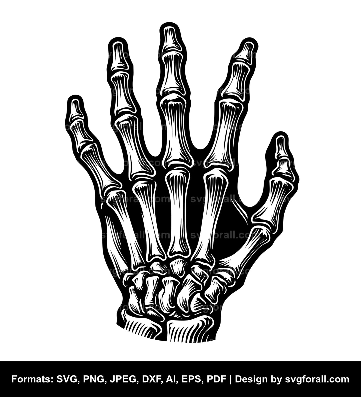 Skeleton Hand SVG