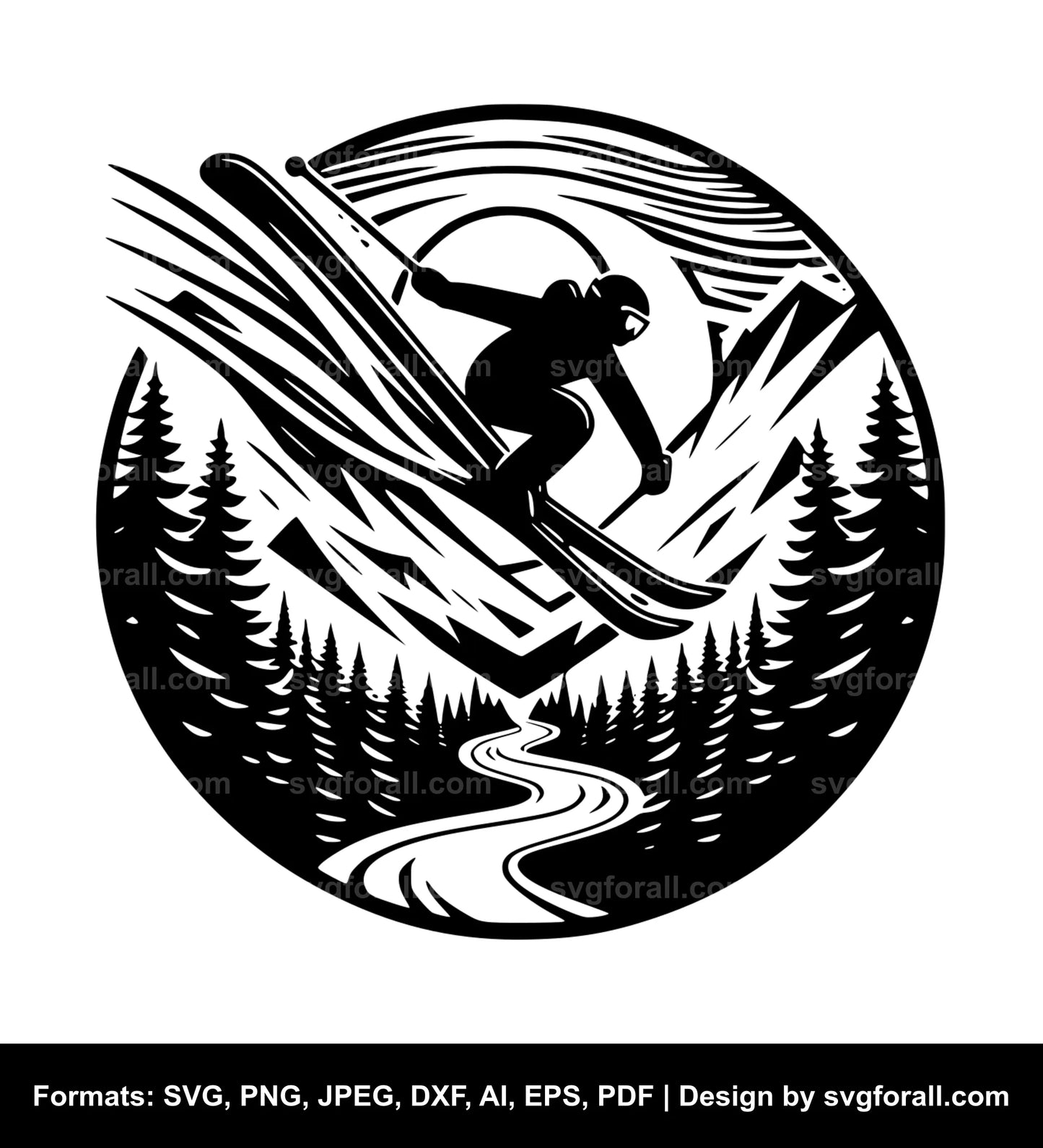 Ski Clipart SVG