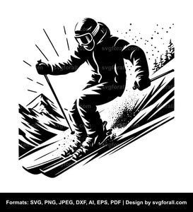 Skier SVG