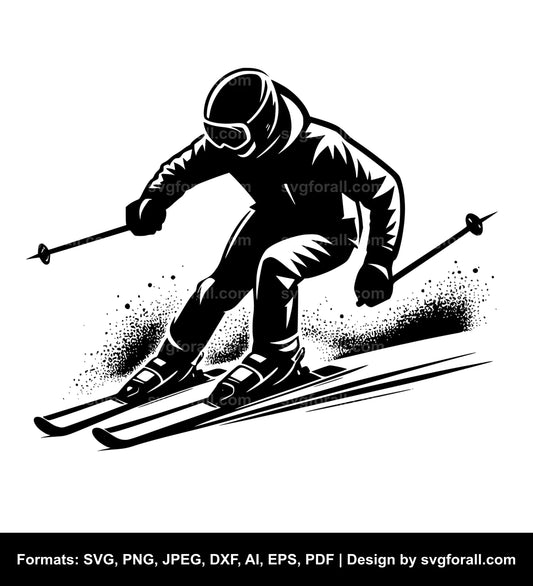 Skier SVG