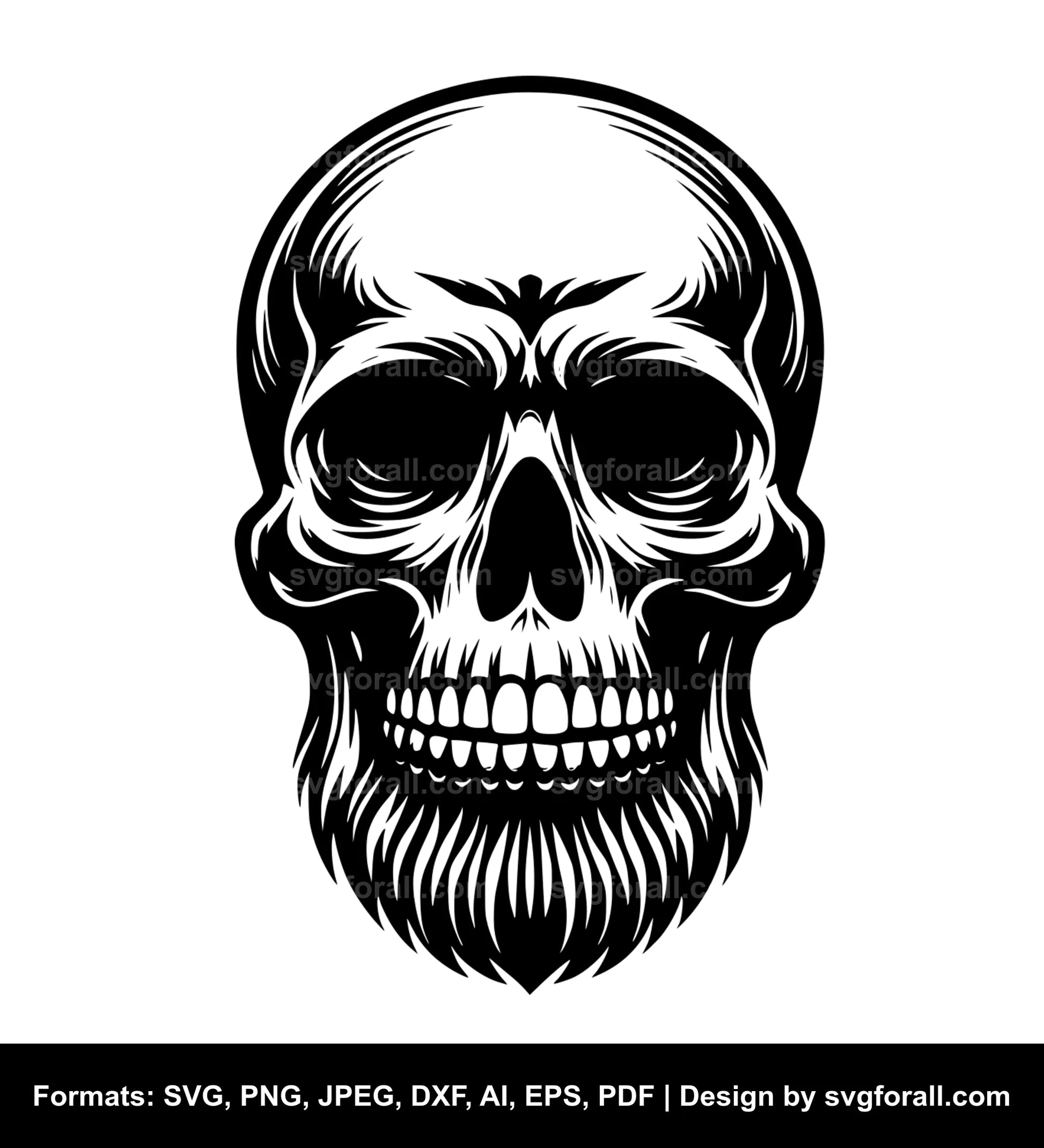 Skull Black SVG