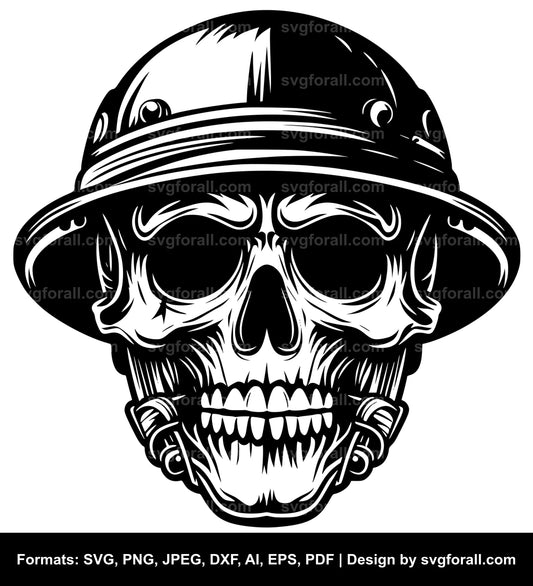 Skull Face Vector SVG