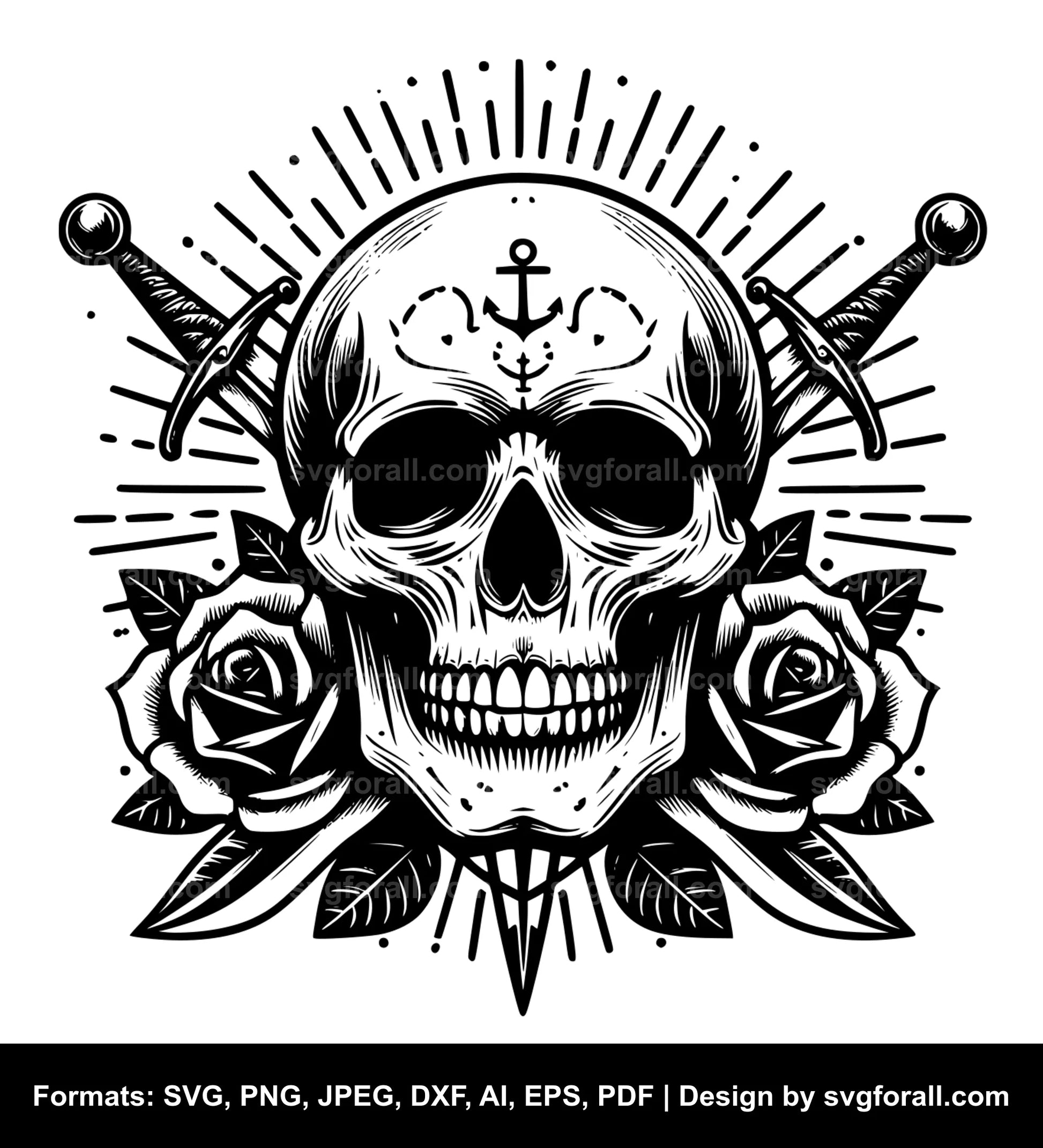 Skull SVG PNG