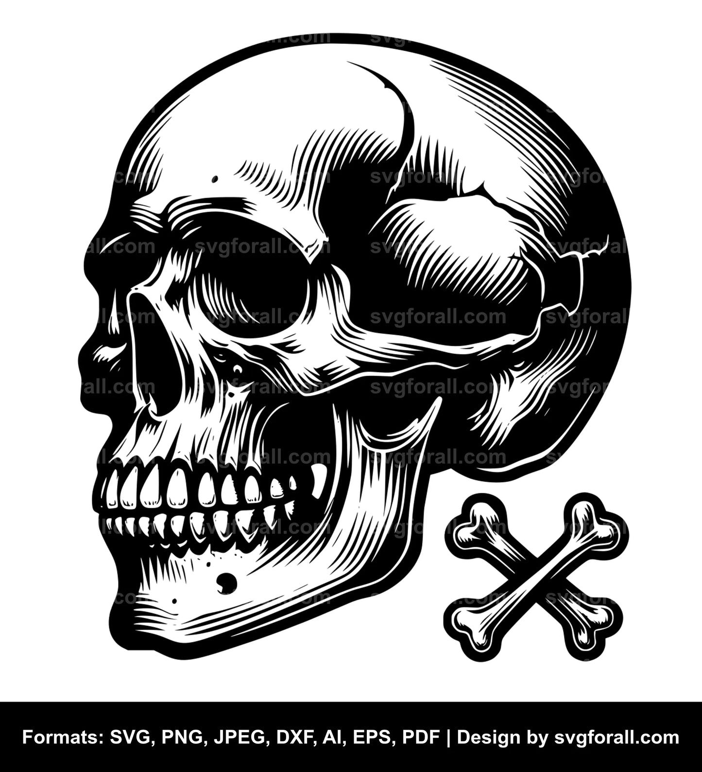 Skull SVG Vector