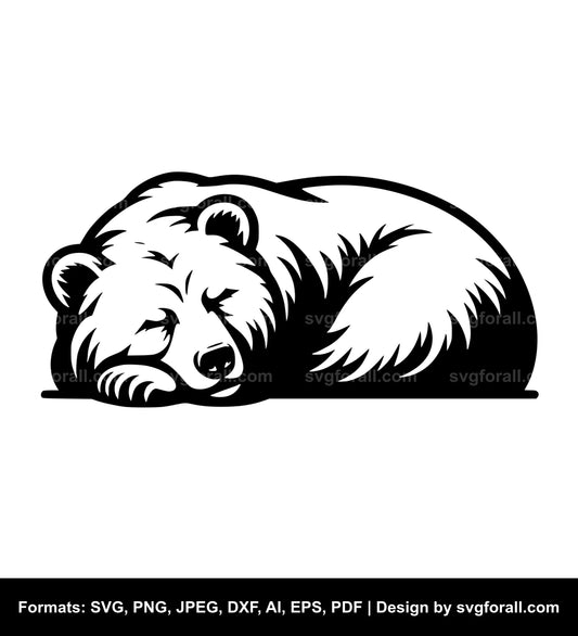 Sleeping Bear Black SVG