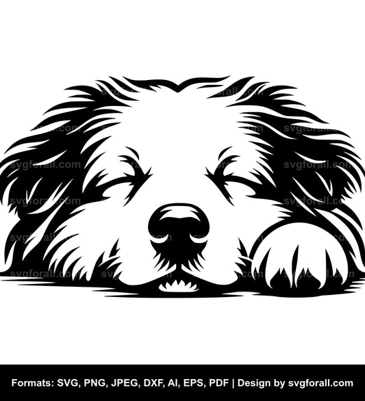 Sleeping Dog Black SVG