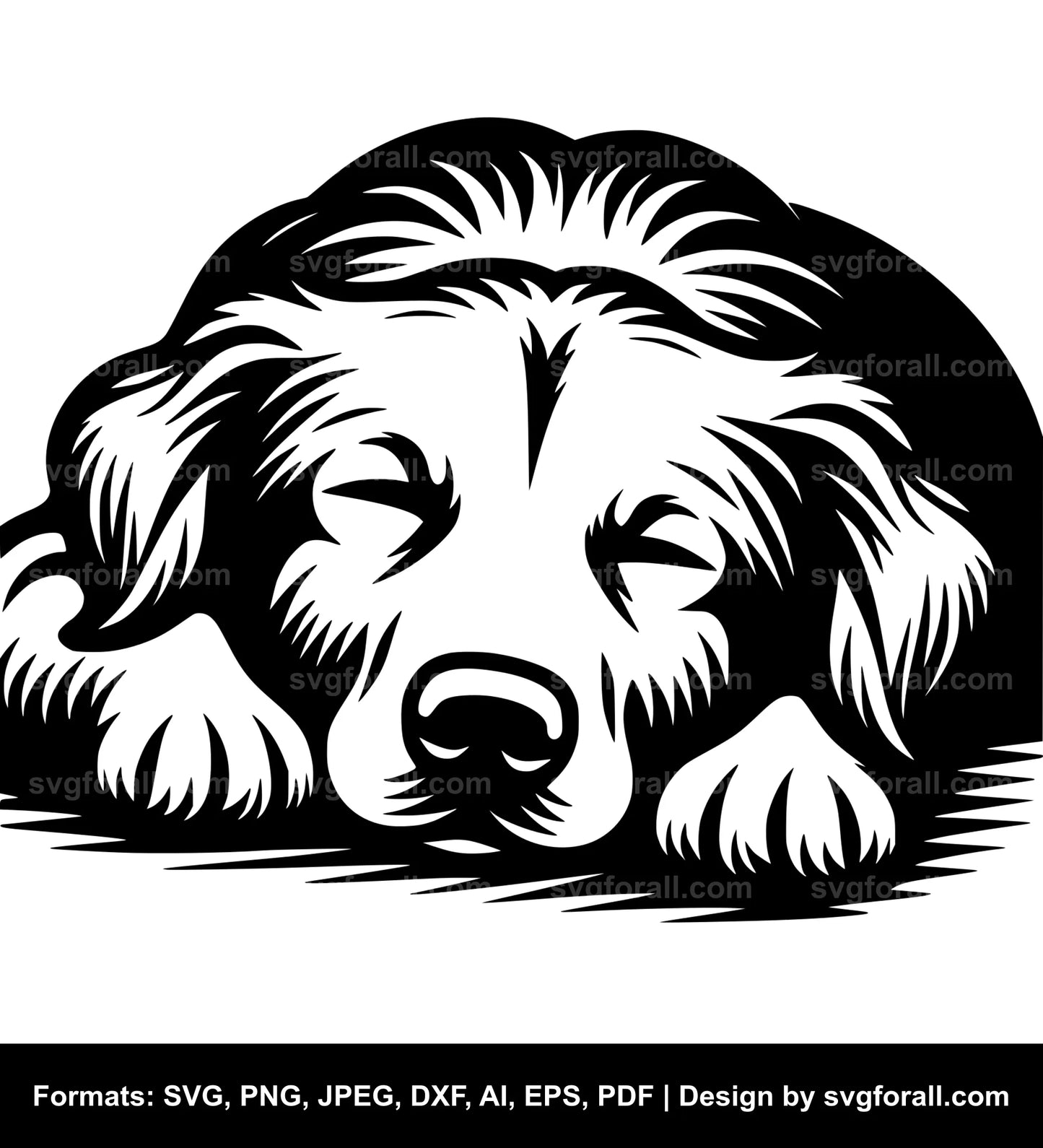 Sleeping Dog Cricut SVG