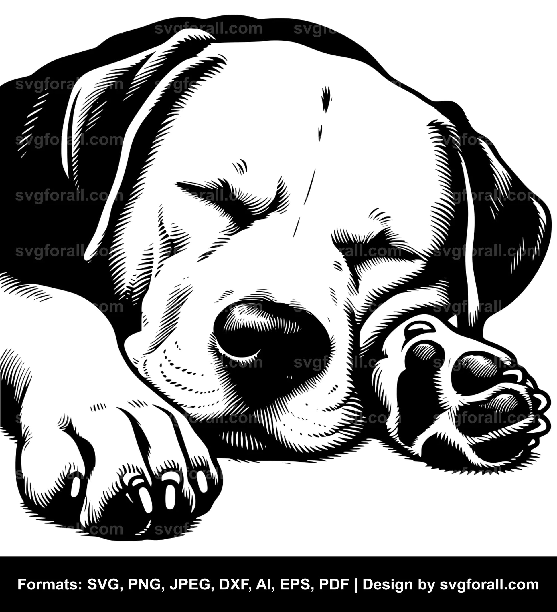 Sleeping Dog SVG File