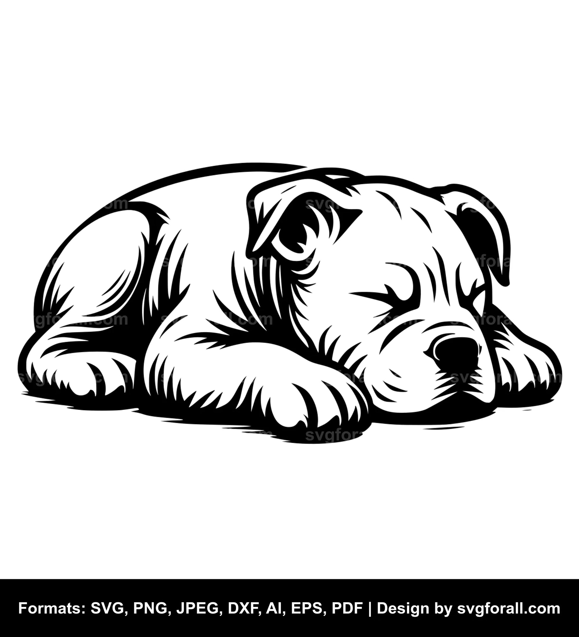 Sleeping Dog SVG PNG