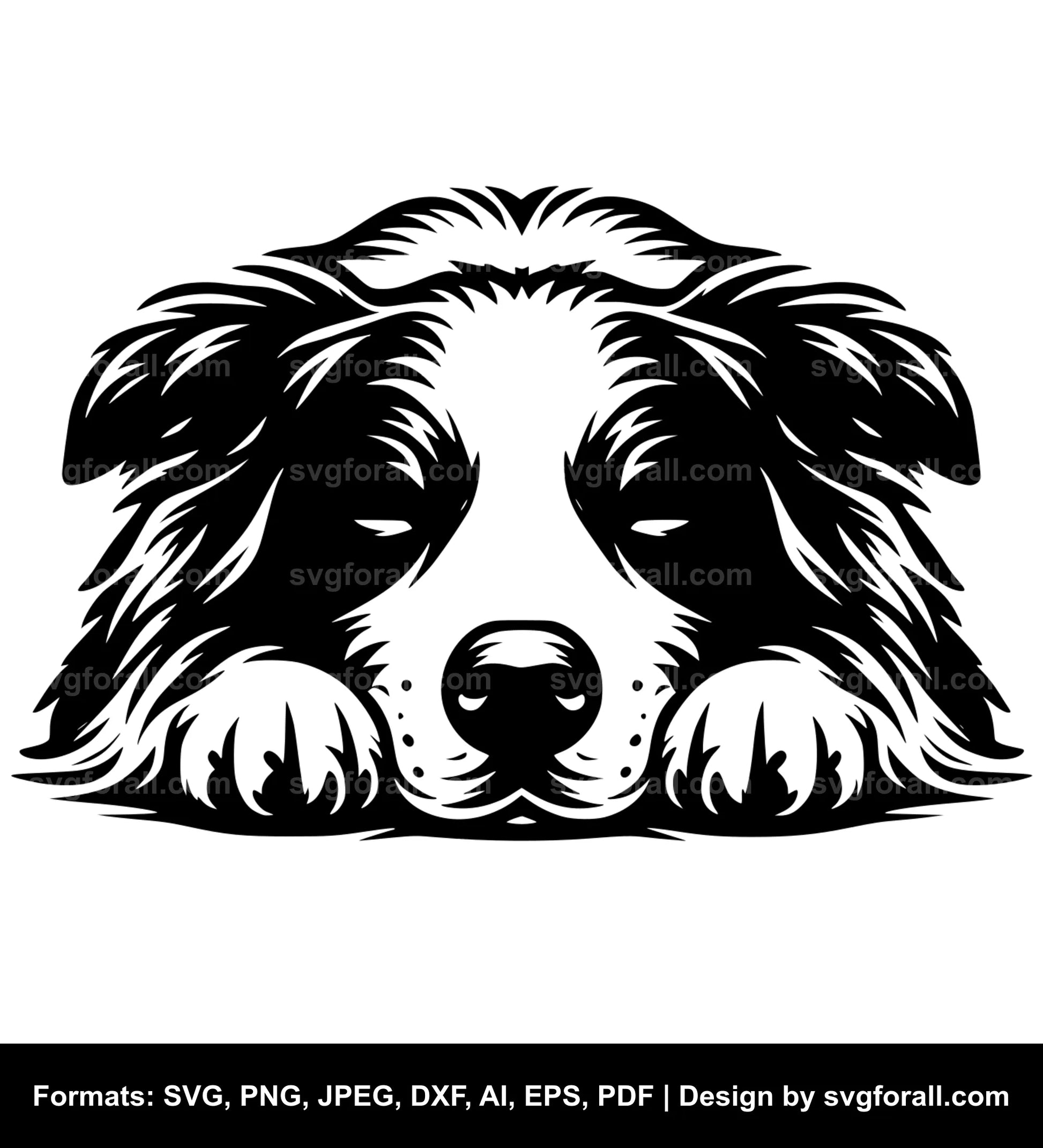 Sleeping Dog Vector SVG