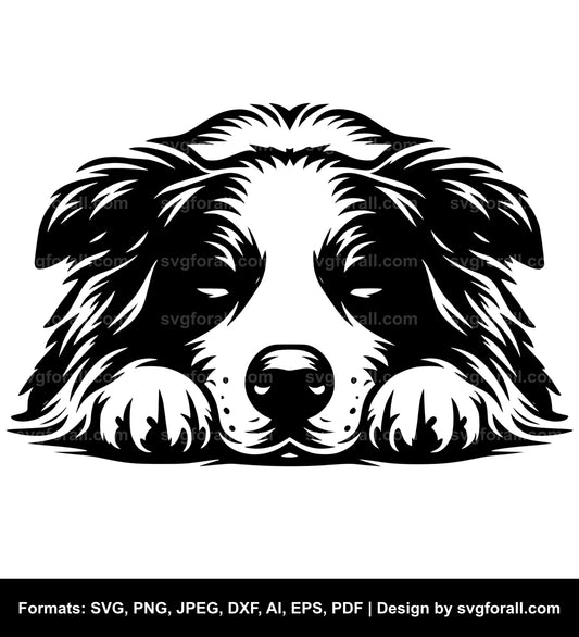 Sleeping Dog Vector SVG