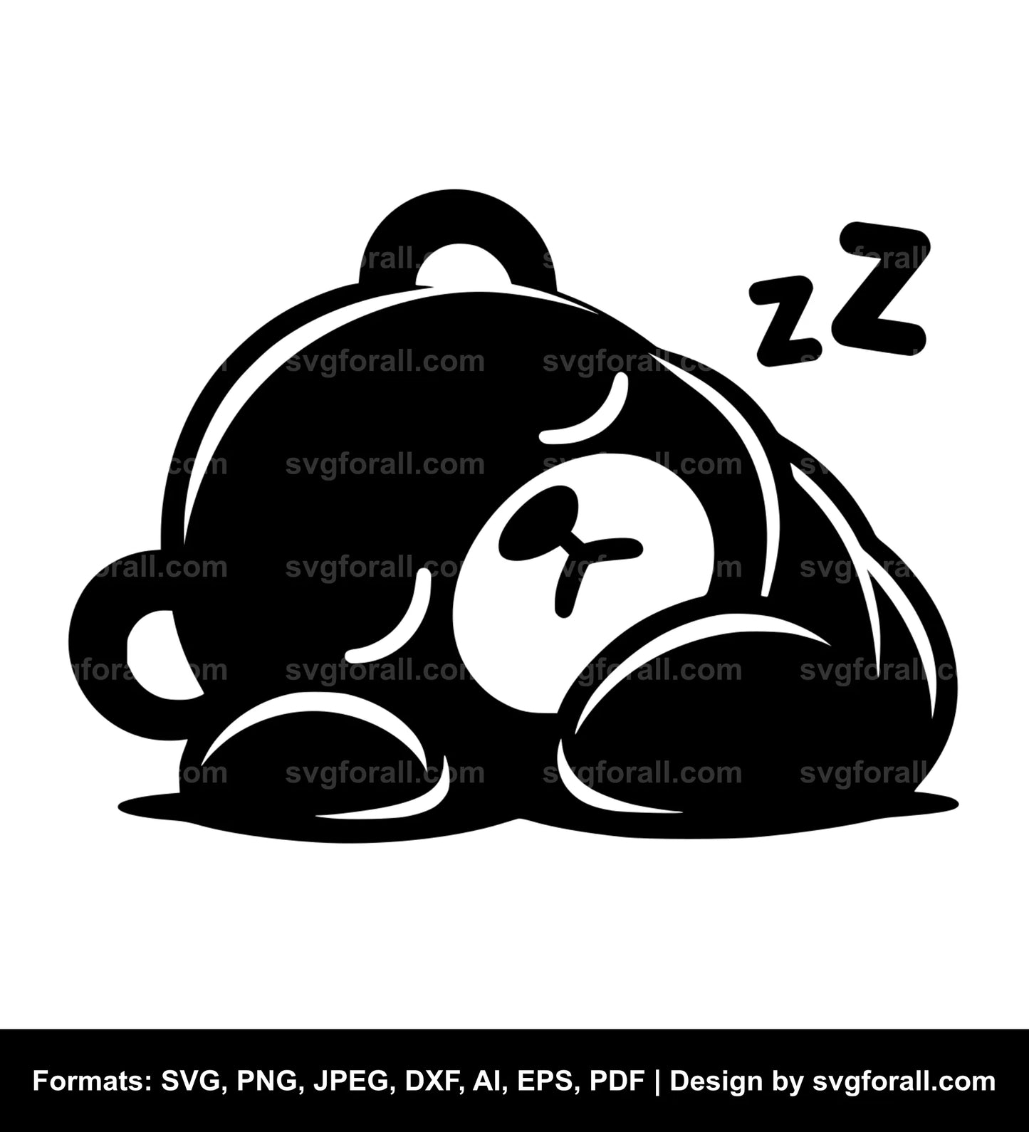 Sleepy Bear SVG PNG