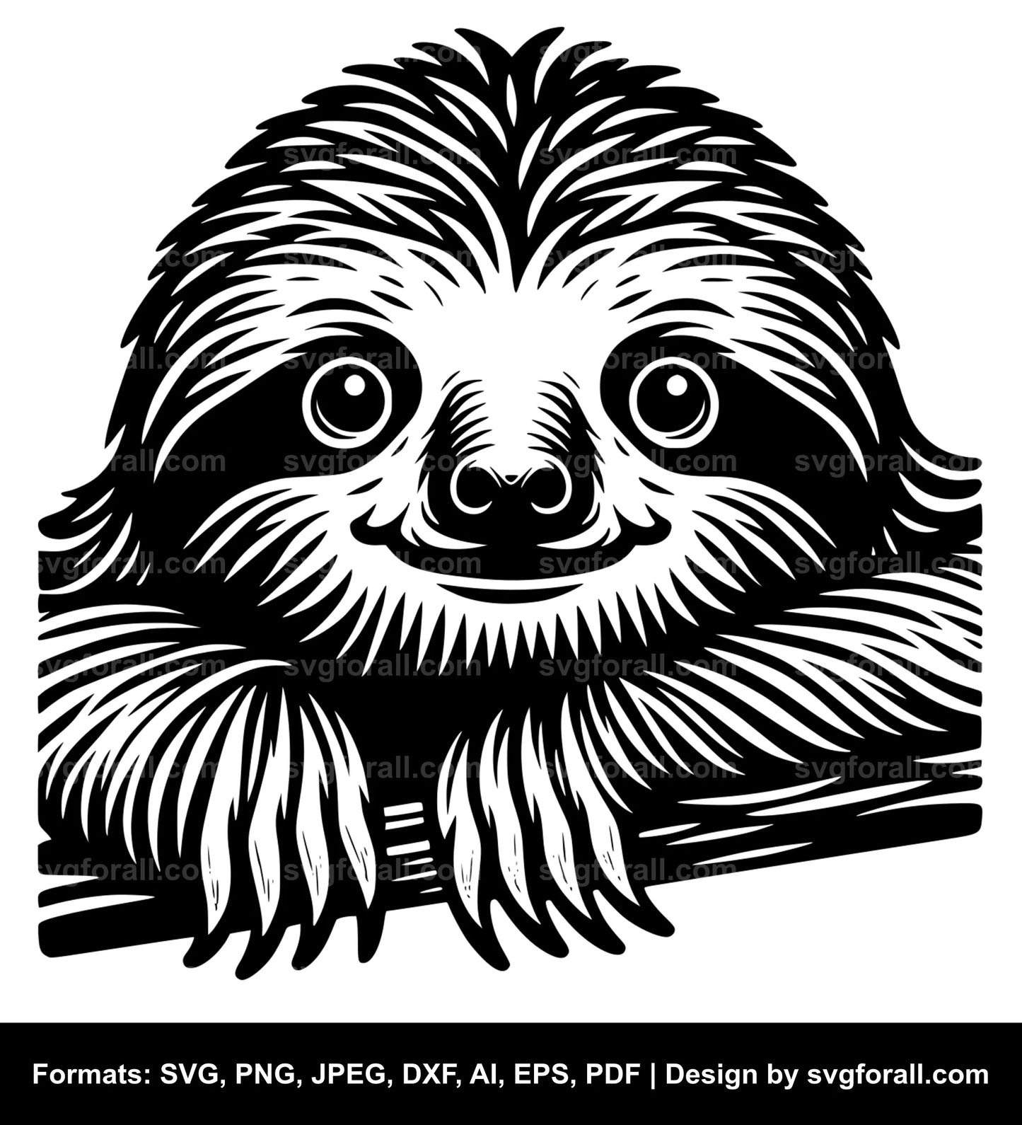 Sloth SVG Clipart