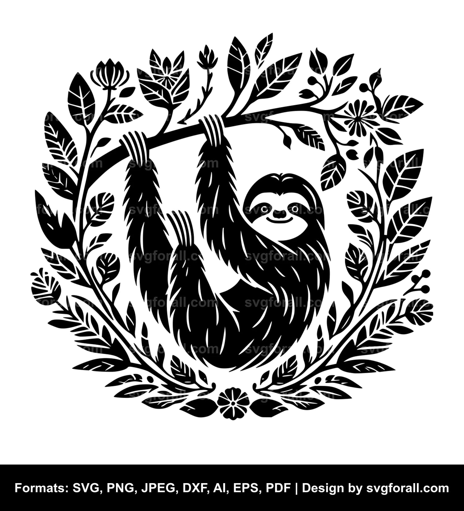 Sloth SVG Cut File