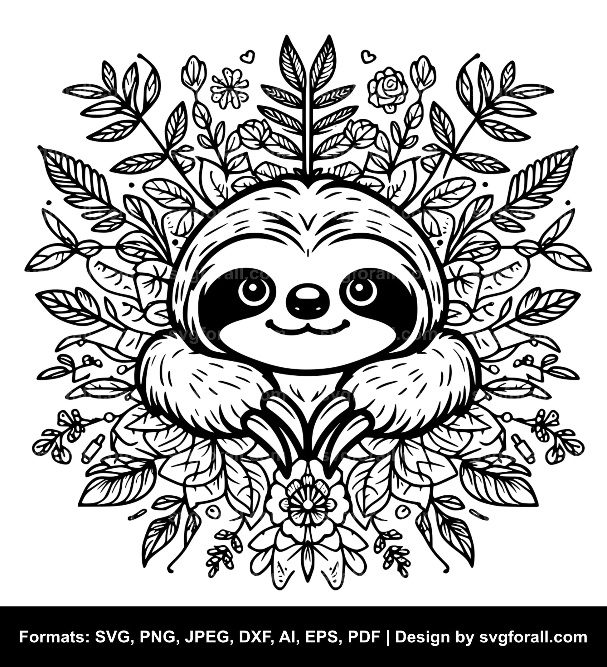 Sloth SVG Vector