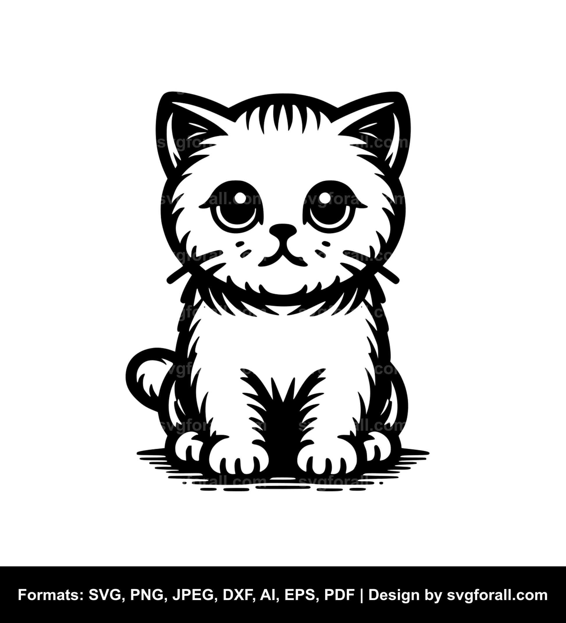 Small Cat Vector SVG