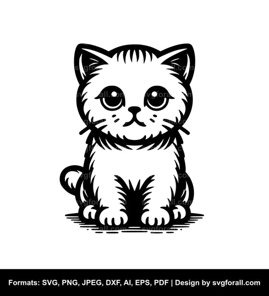 Small Cat Vector SVG