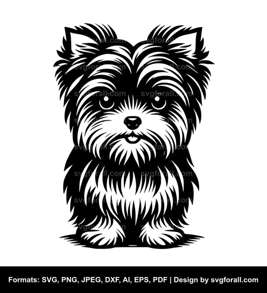 Small Dog Black SVG