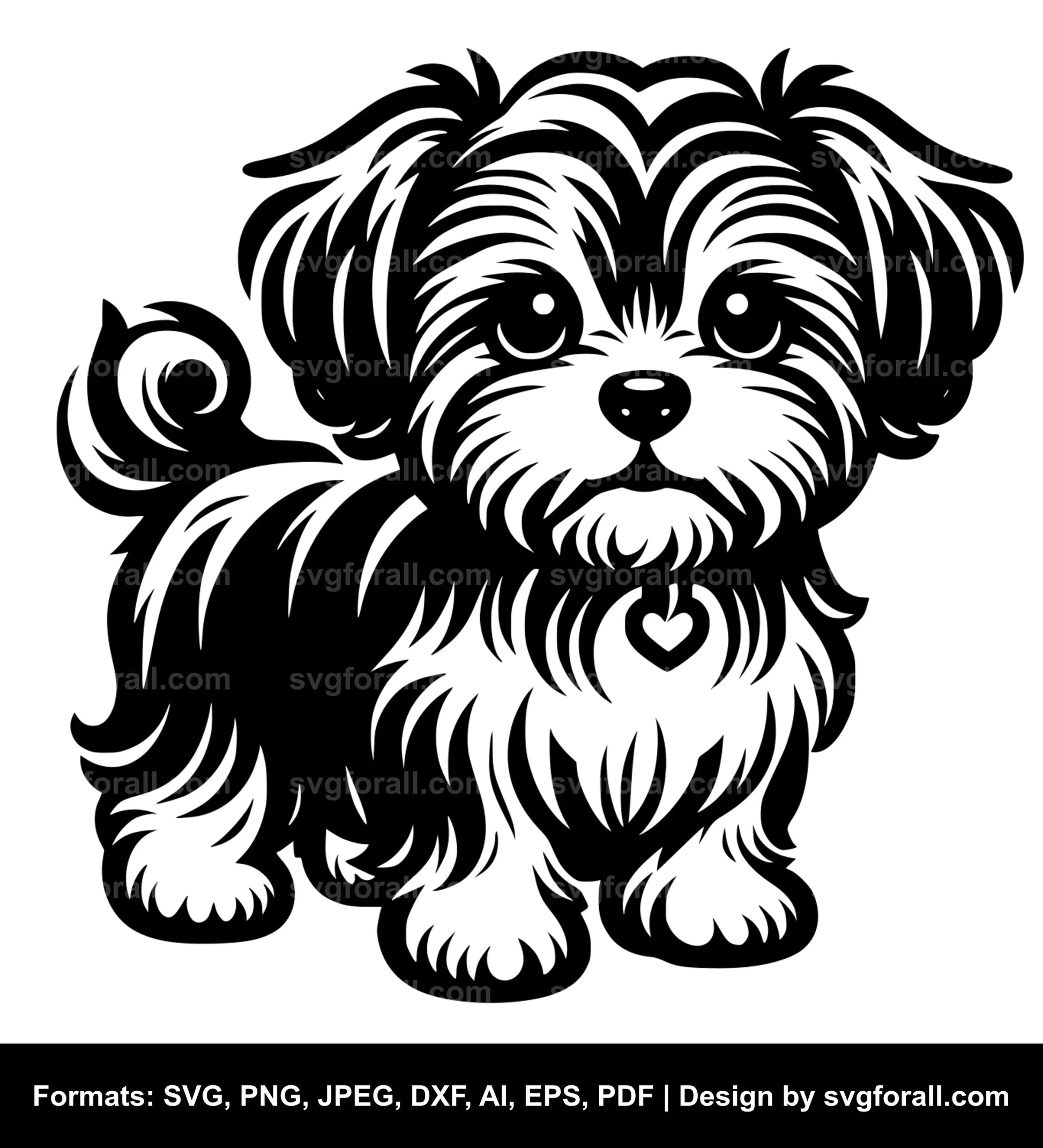 Small Dog Vector SVG