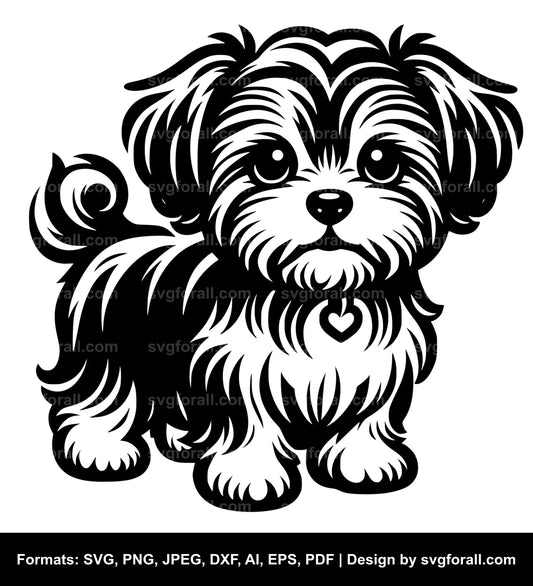 Small Dog Vector SVG