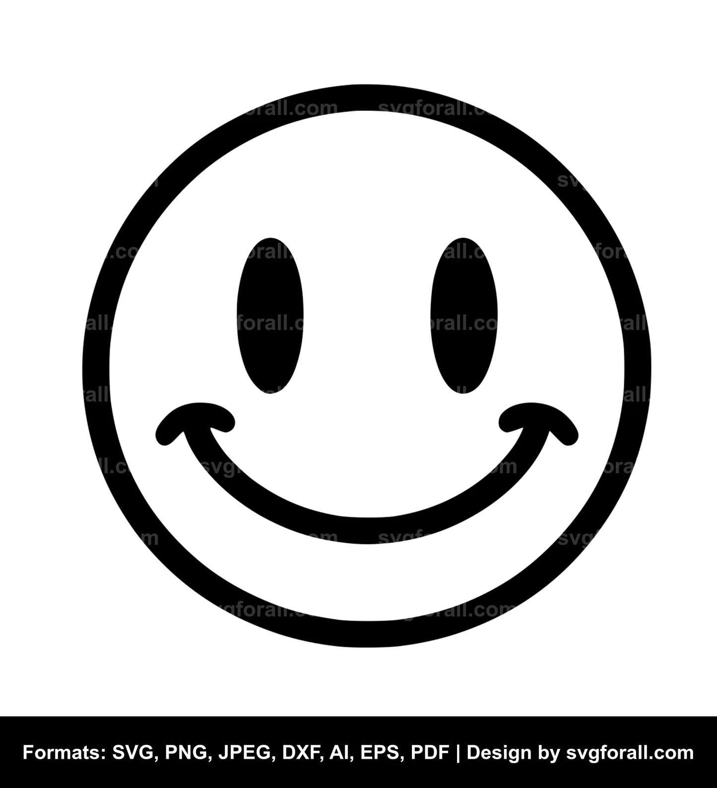 Smiling Face Clipart SVG