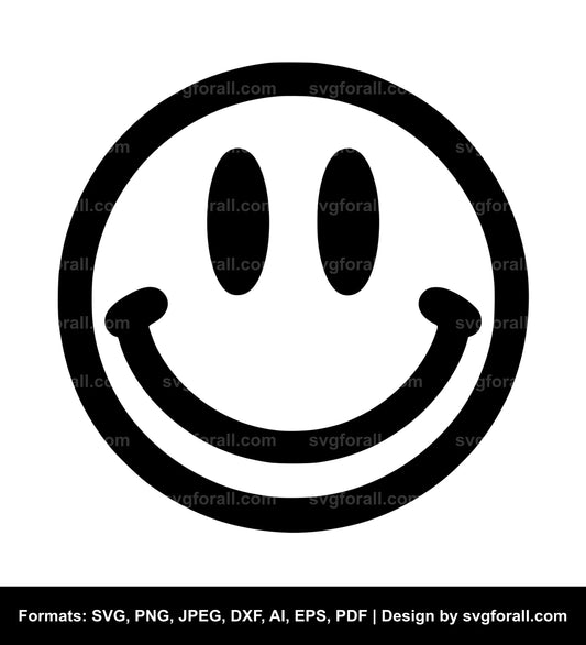 Smiling Face SVG Clipart