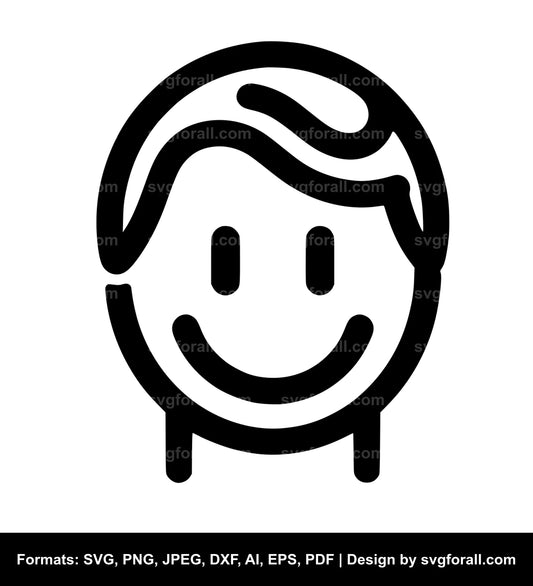 Smiling Face SVG Design