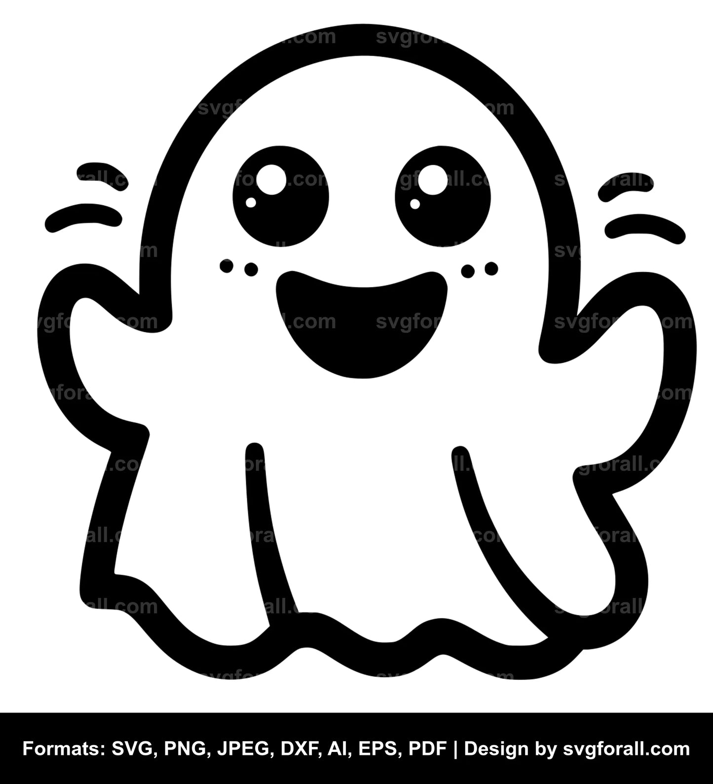 Smiling Ghost SVG