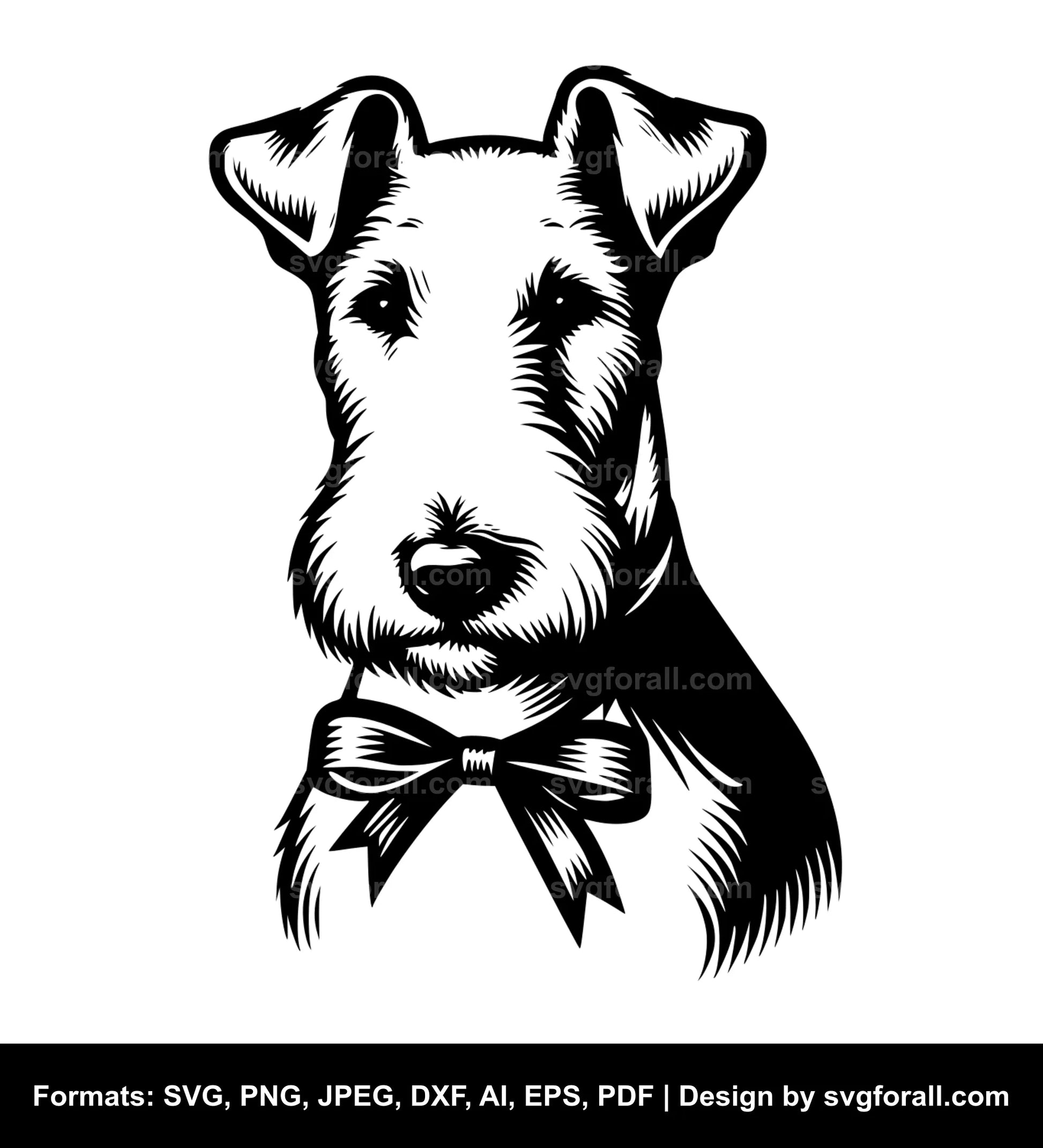 Smooth Fox Terrier Dog Cricut SVG