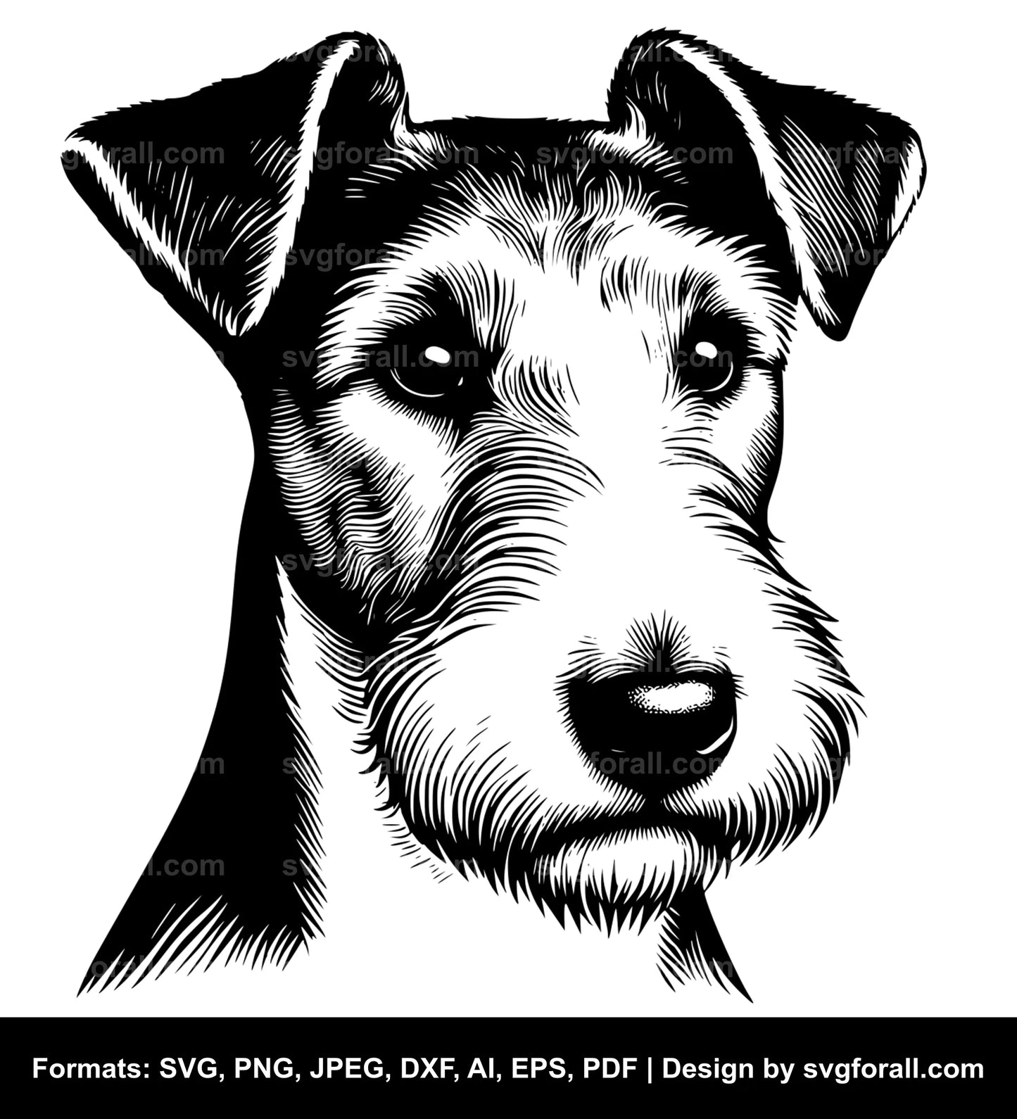 Smooth Fox Terrier Dog SVG Design