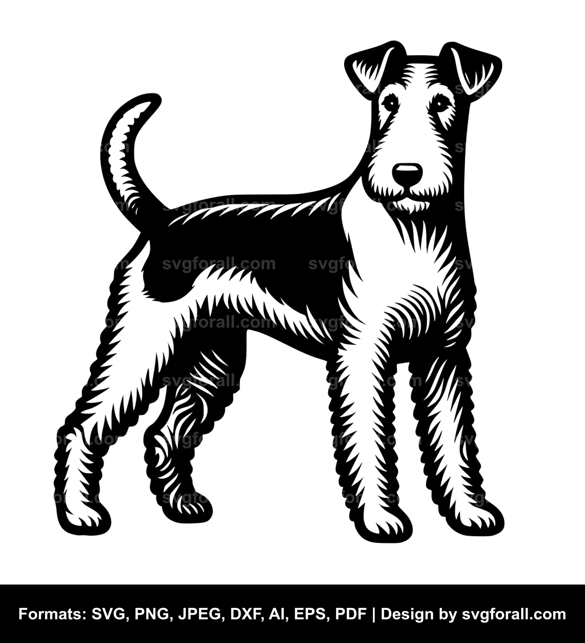 Smooth Fox Terrier Dog SVG PNG