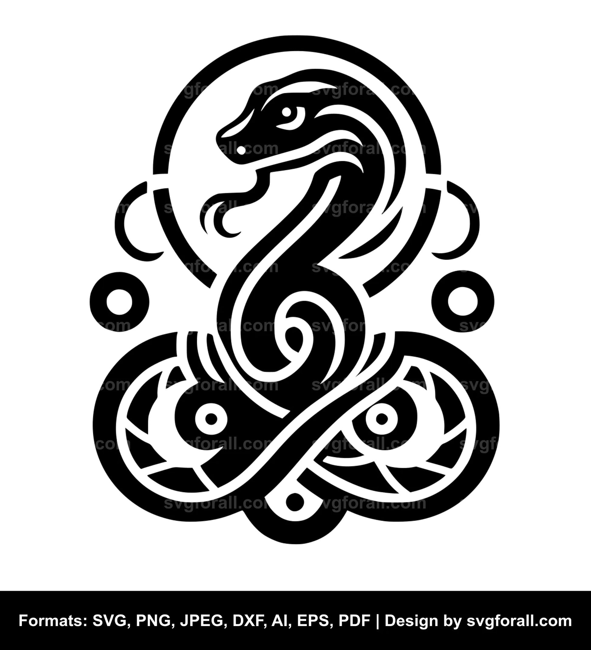 Snake Black SVG