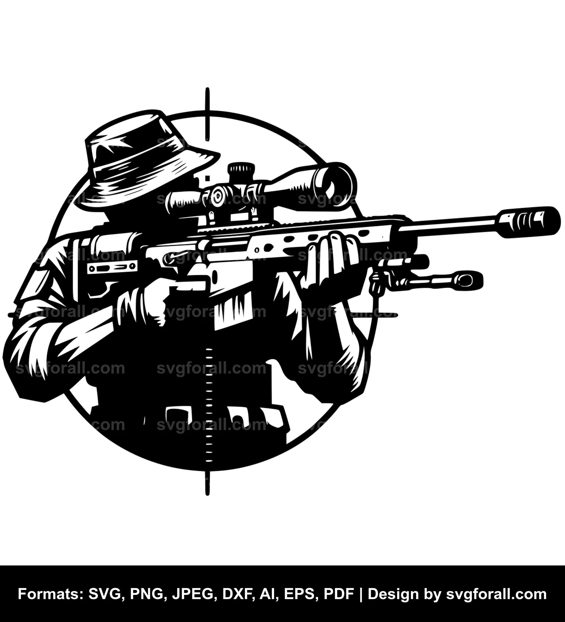 Sniper SVG Design