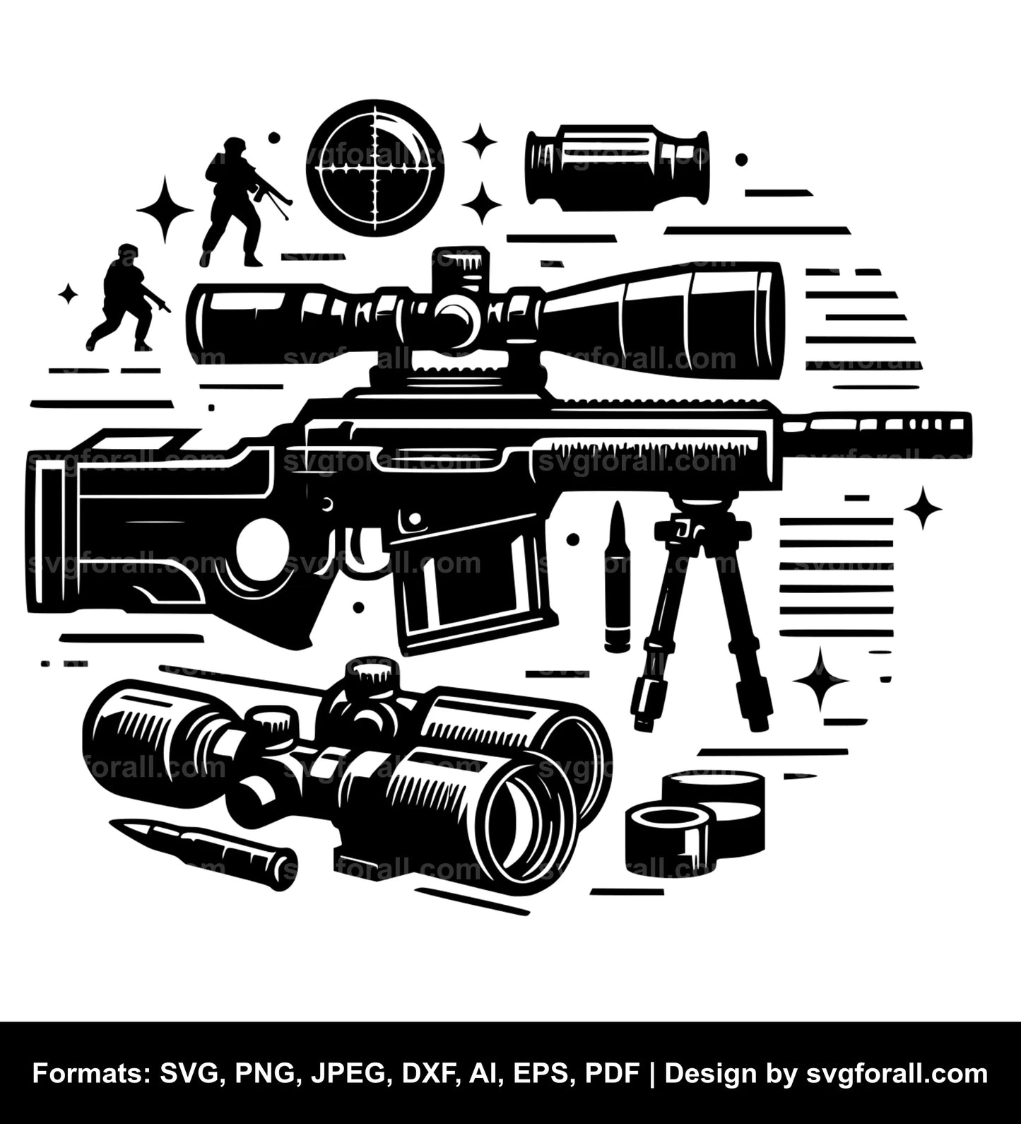 Sniper SVG Vector