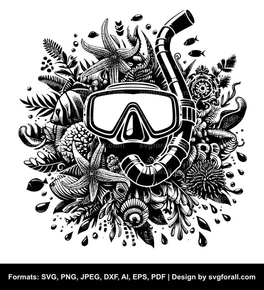 Snorkel SVG Clipart