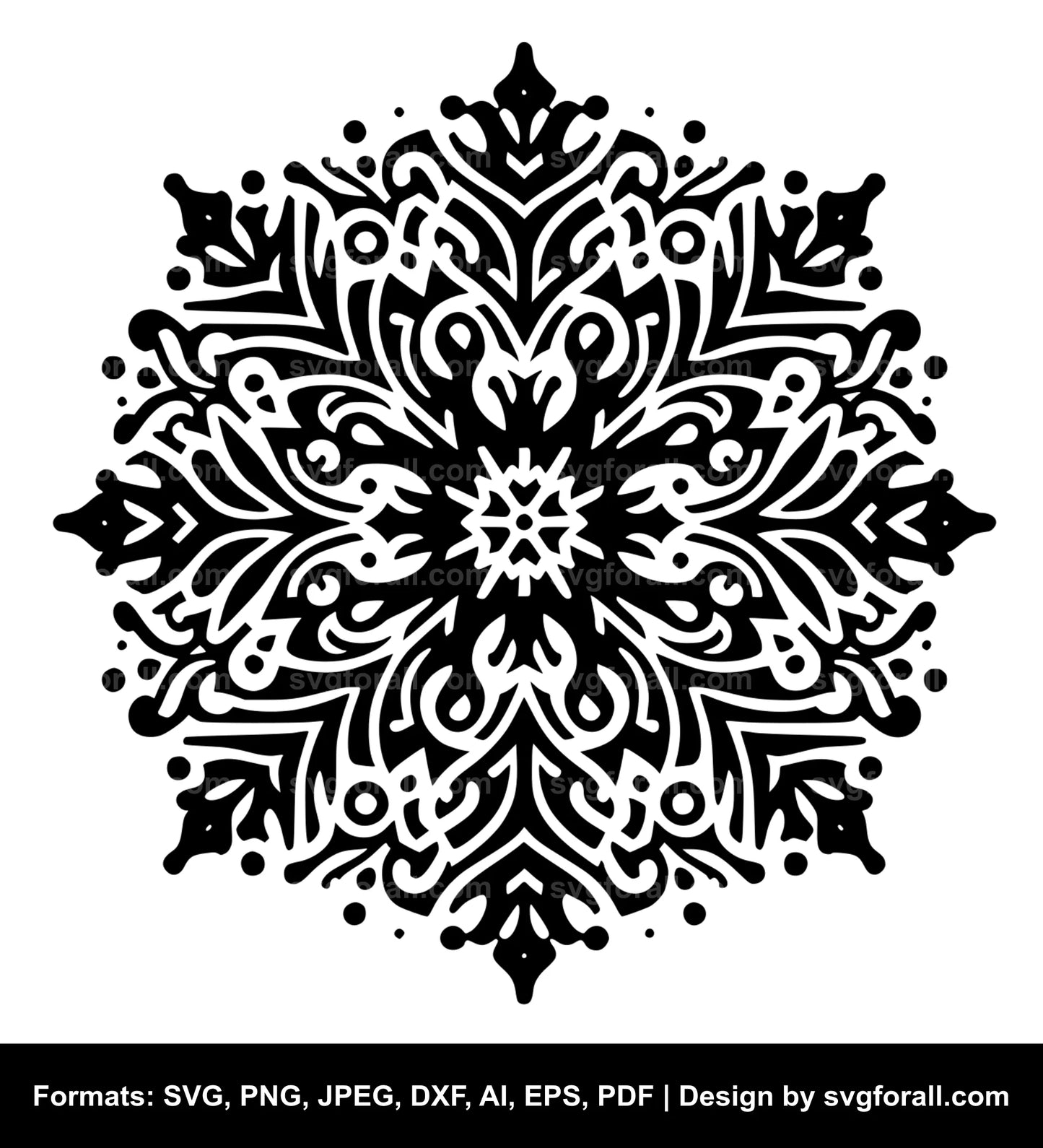 Snowflake SVG Vector