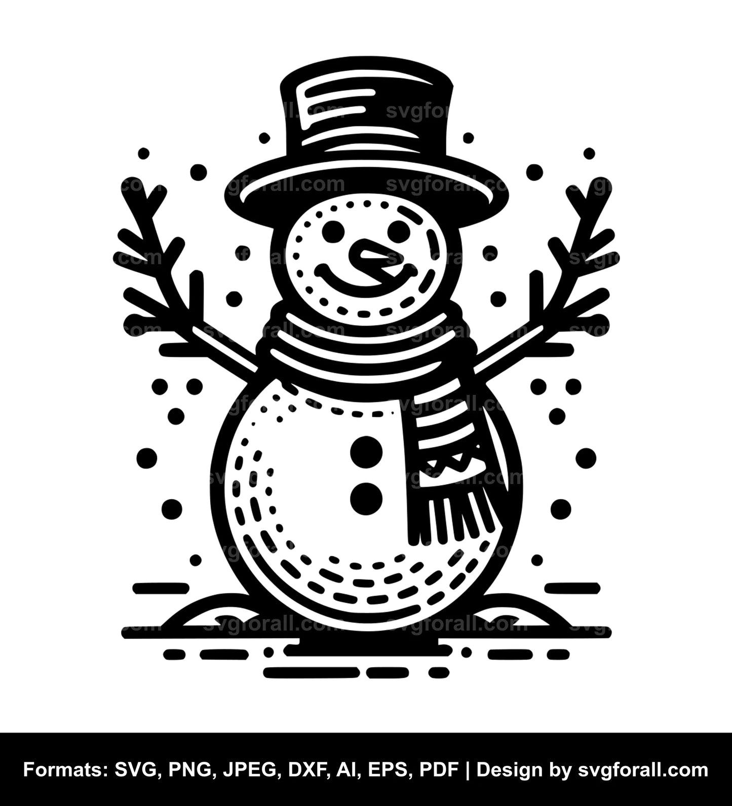 Snowman Cricut SVG