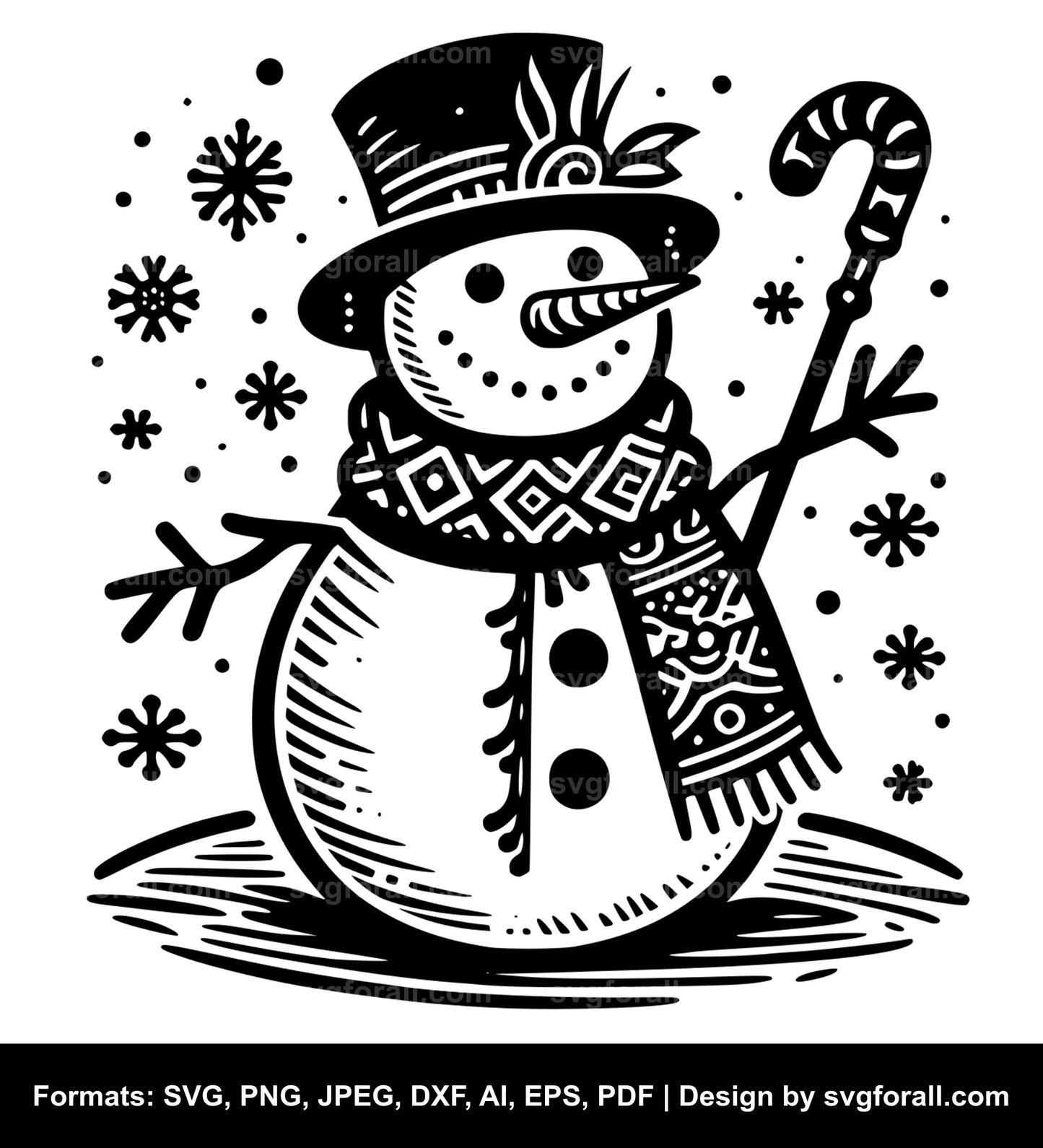 Snowman SVG PNG