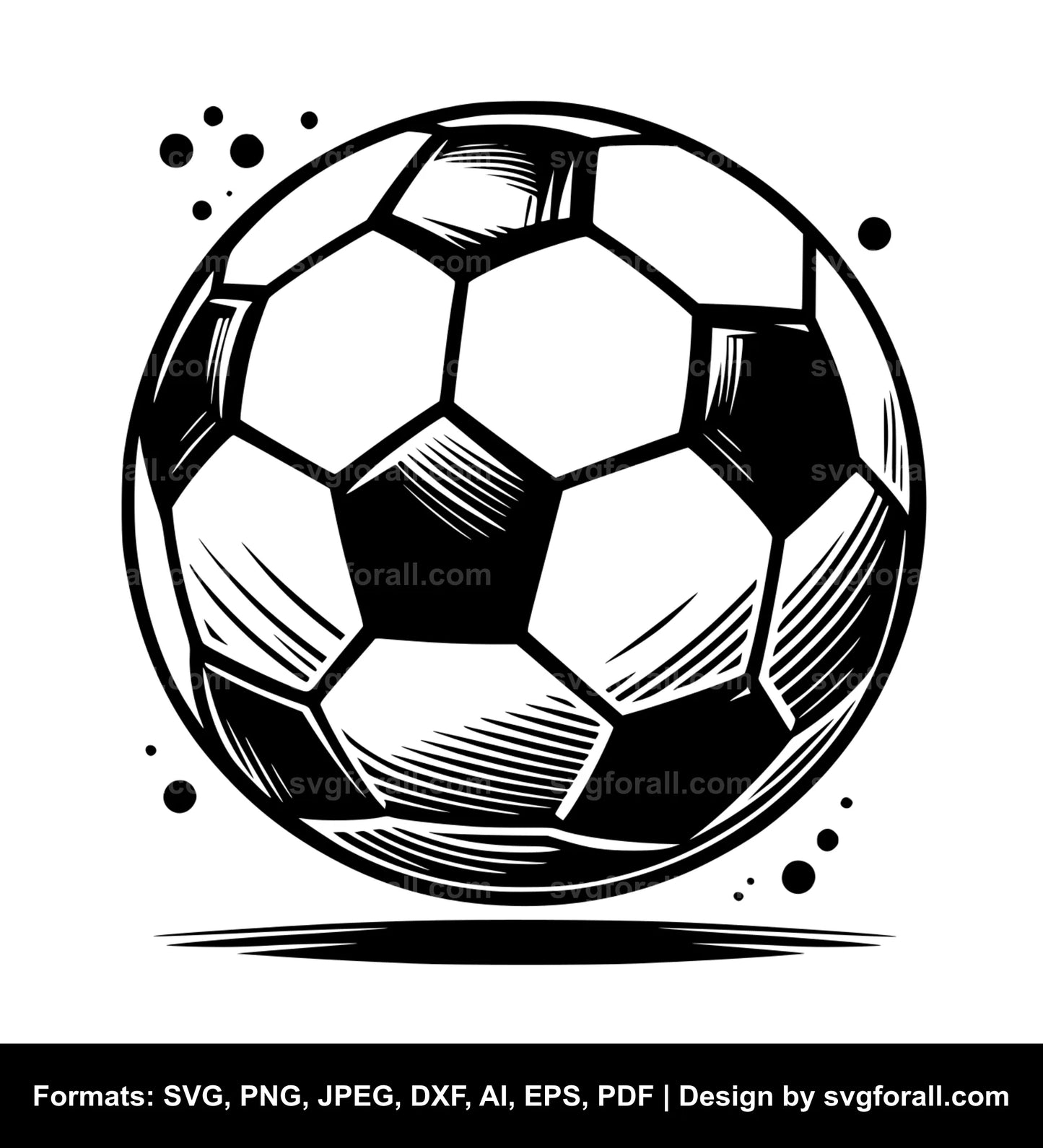 Soccer Ball Black SVG