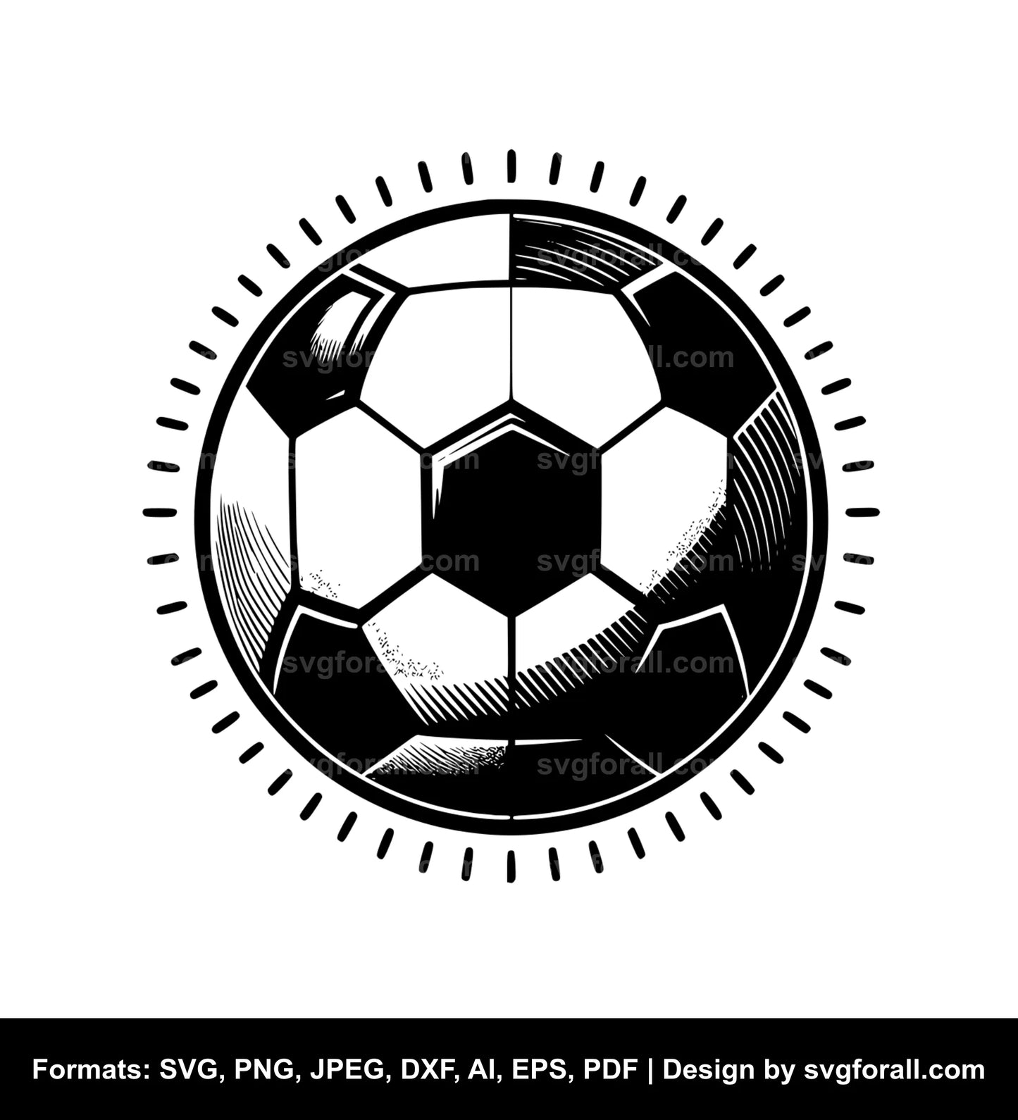 Soccer Ball SVG PNG