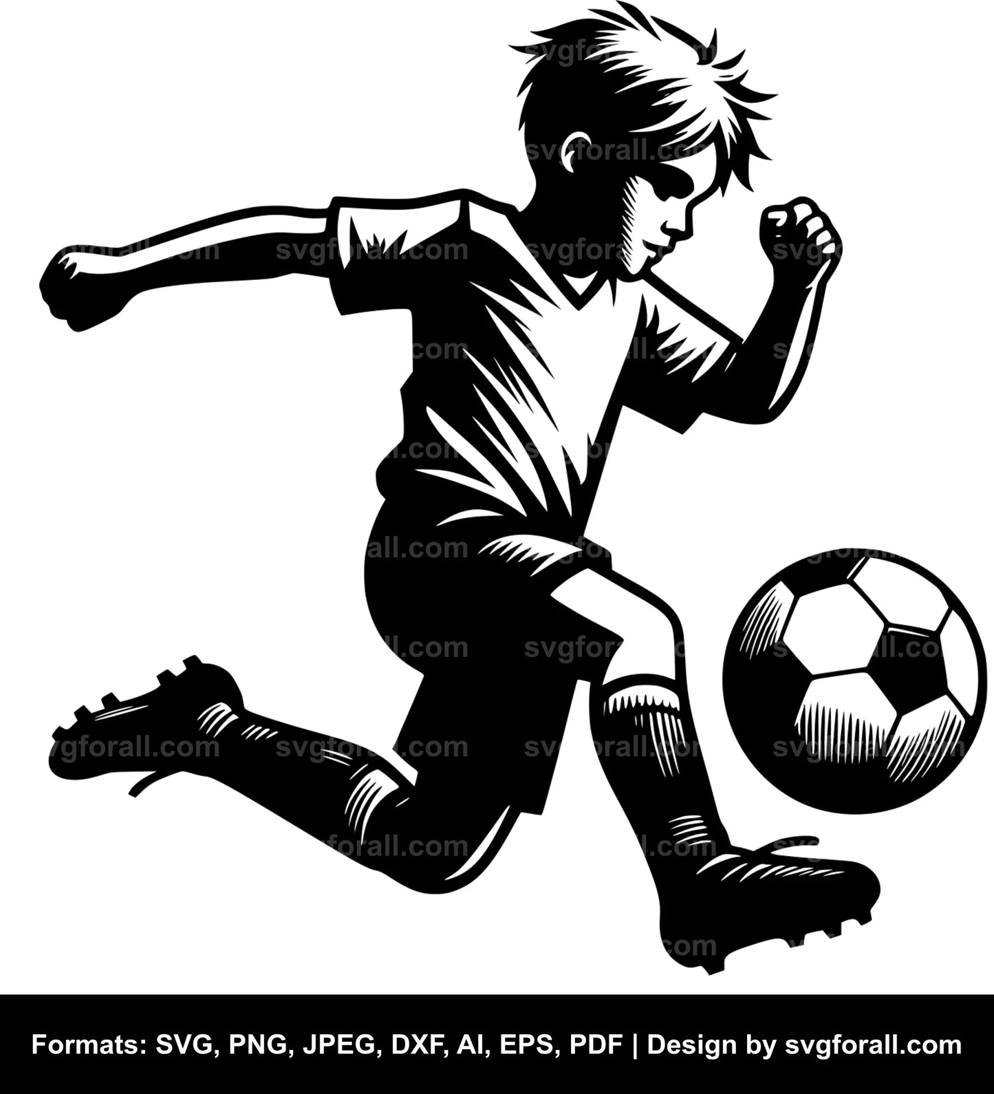 Soccer Boy Cricut SVG