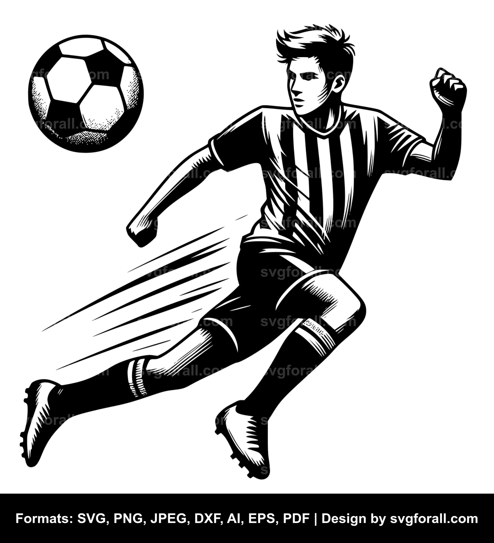 Soccer Boy SVG Design